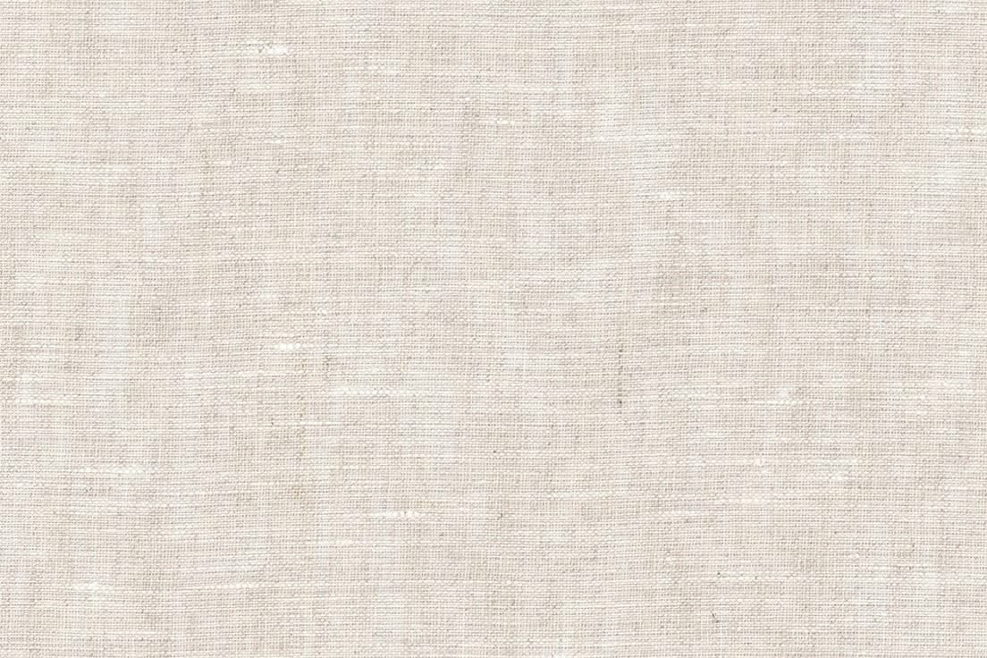 A close-up of a light beige linen fabric texture with a fine woven pattern.